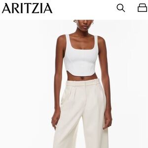 Aritzia Babaton Sculpt Knit Bustier Tank
